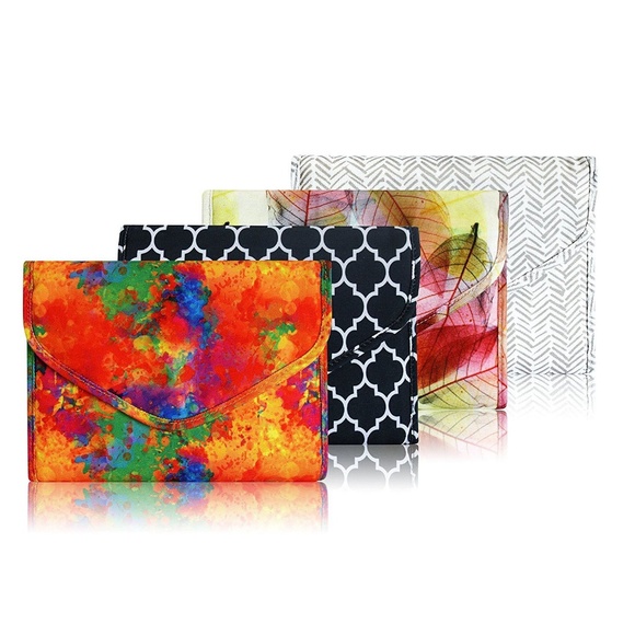 Brelox Gray Feathered Travel Jewelry Organizer Bag - Picture 6 of 6